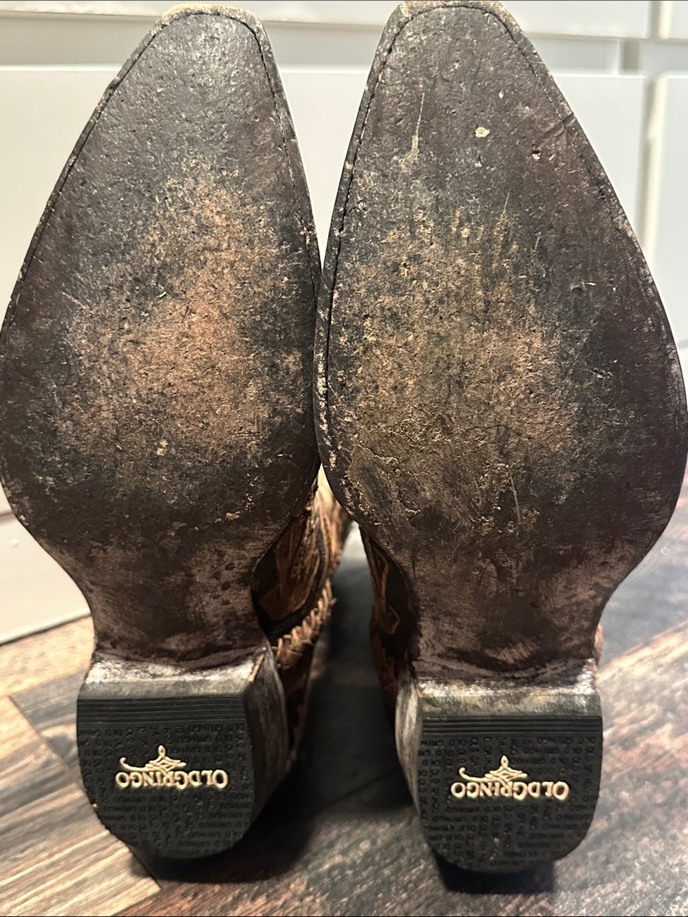 Old Gringo tooled leather boots - Picture 5 of 5